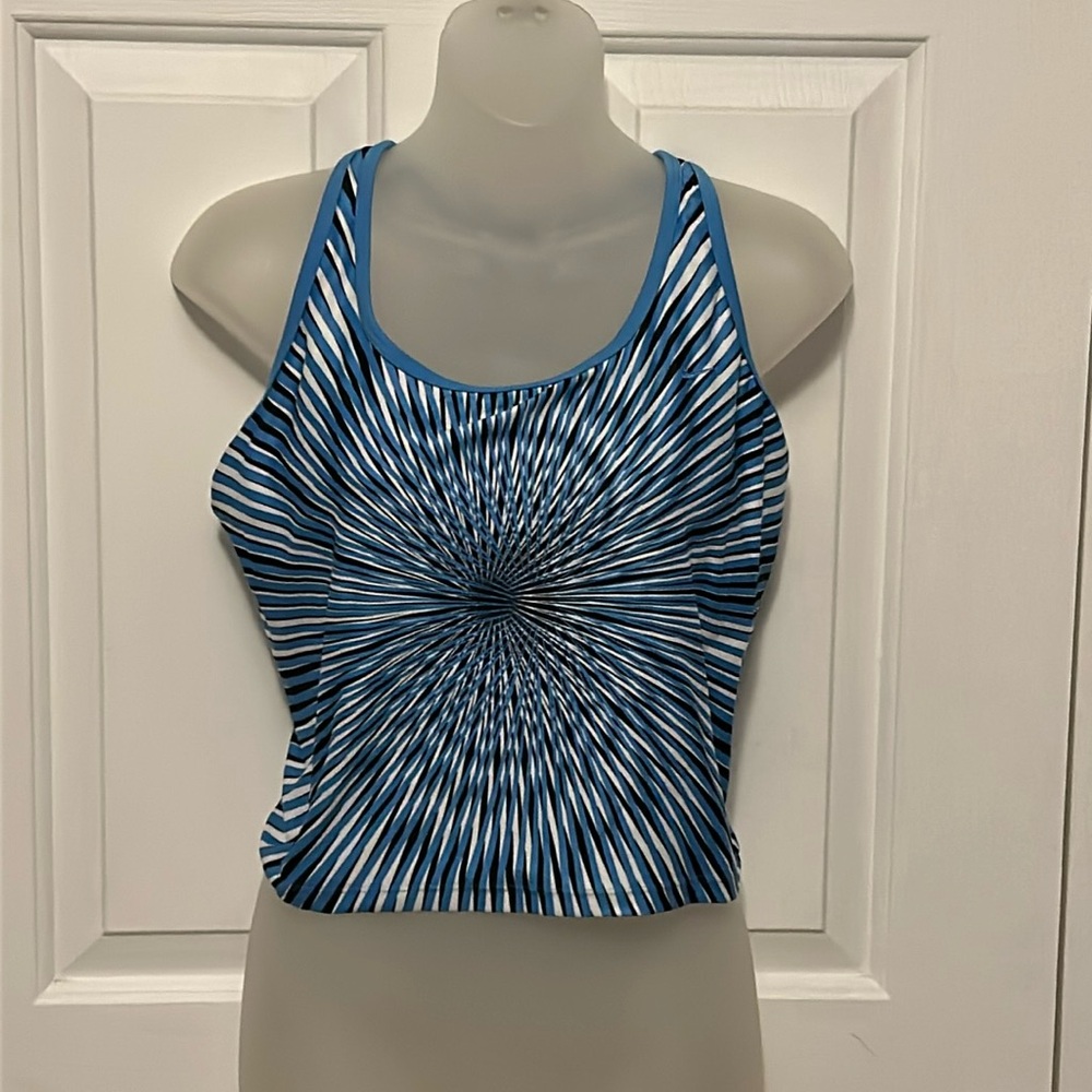 Nike dri fit sz large 12/14 tank with built in sports bra GUC B1313